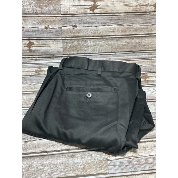 Alan Flusser Men’s Dress Pants Size 34x29 (hemmed) Black Excellent Condition - Picture 1 of 5